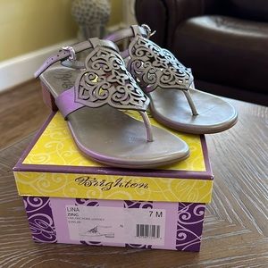 Silver / Gray Brighton Sandals - EUC